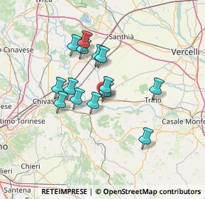 Mappa Via Faldella, 13044 Crescentino VC, Italia (11.10429)