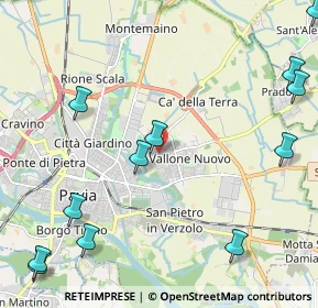 Mappa Via Gambarana, 27100 Pavia PV, Italia (3.00667)