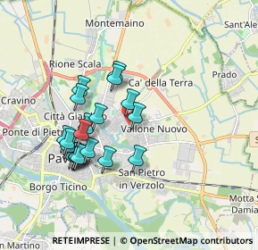 Mappa Via Gambarana, 27100 Pavia PV, Italia (1.651)