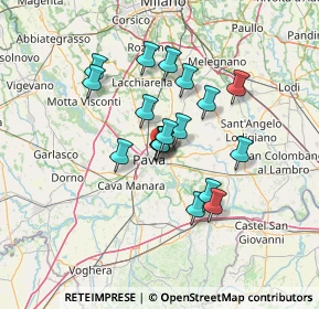 Mappa Via Oltrepò, 27100 Pavia PV, Italia (10.60167)