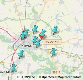 Mappa Via Alcide de Gasperi, 27100 Pavia PV, Italia (3.85417)