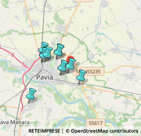 Mappa Via Alcide de Gasperi, 27100 Pavia PV, Italia (2.56818)