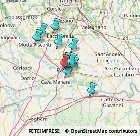 Mappa Via Alcide de Gasperi, 27100 Pavia PV, Italia (8.09538)