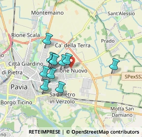 Mappa Via Alcide de Gasperi, 27100 Pavia PV, Italia (1.40273)