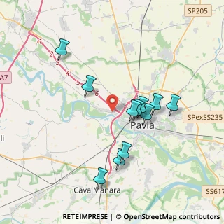 Mappa Piazzale Tevere, 27100 Pavia PV, Italia (3.48091)