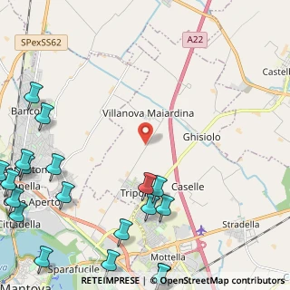 Mappa Via Fossamana, 46030 San Giorgio Bigarello MN, Italia (3.6275)