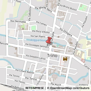 Mappa Via Gennaro, 6B, 13039 Trino, Vercelli (Piemonte)