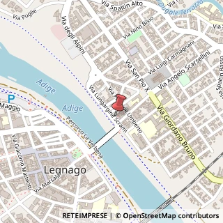 Mappa Via Lung'adige Scrami, 12, 37045 Legnago, Verona (Veneto)