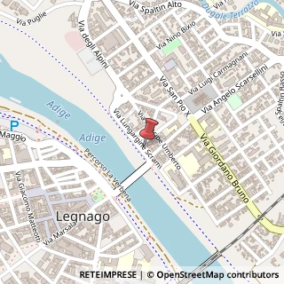 Mappa Via verona 108, 37045 Legnago, Verona (Veneto)