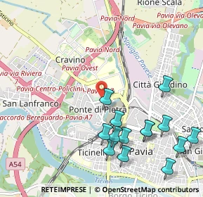Mappa Via Francesco Flarer, 27100 Pavia PV, Italia (1.21929)