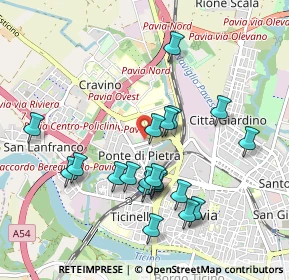 Mappa Via Francesco Flarer, 27100 Pavia PV, Italia (0.9365)