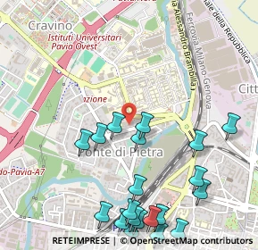 Mappa Via Francesco Flarer, 27100 Pavia PV, Italia (0.666)