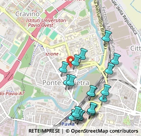 Mappa Via Francesco Flarer, 27100 Pavia PV, Italia (0.5575)