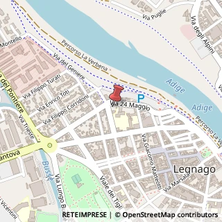 Mappa Via XXIV Maggio, 11, 37045 Legnago, Verona (Veneto)