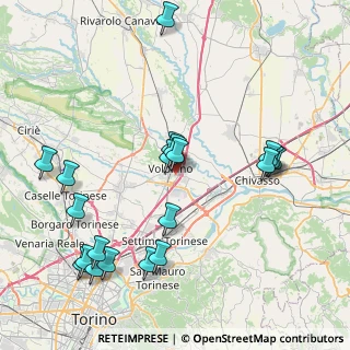 Mappa Via Genova, 10088 Volpiano TO, Italia (9.145)