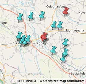 Mappa Via Giacomo Puccini, 37045 Legnago VR, Italia (7.39579)