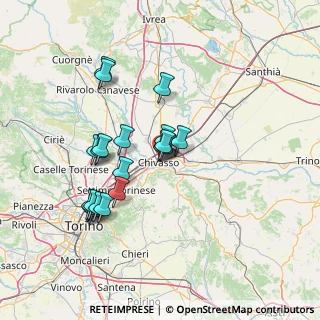 Mappa Via IV Novembre, 10034 Chivasso TO, Italia (12.8085)