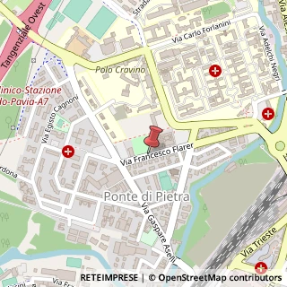 Mappa Via Francesco Flarer, 21, 27100 Pavia, Pavia (Lombardia)