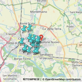 Mappa Piazzale del Crosione, 27100 Pavia PV, Italia (1.498)