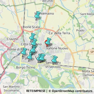 Mappa Piazzale del Crosione, 27100 Pavia PV, Italia (1.66667)