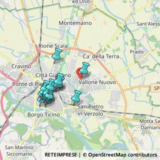 Mappa Piazzale del Crosione, 27100 Pavia PV, Italia (1.86647)