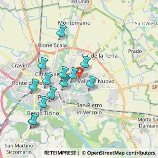 Mappa Piazzale del Crosione, 27100 Pavia PV, Italia (1.96308)
