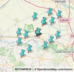 Mappa Via G. A. Irico, 13039 Trino VC, Italia (6.38176)