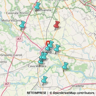 Mappa Via Rossi Aldo, 27100 Pavia PV, Italia (7.29636)