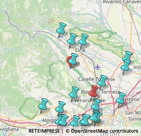 Mappa Piazza XXV Aprile, 10070 Robassomero TO, Italia (10.501)