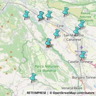 Mappa Via Martiri della Libertà, 10070 Robassomero TO, Italia (5.03273)