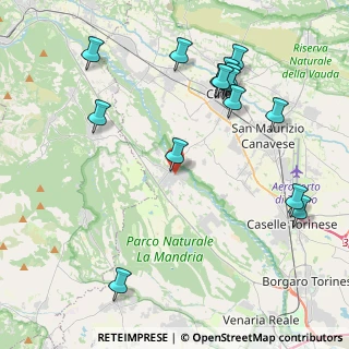 Mappa Via Martiri della Libertà, 10070 Robassomero TO, Italia (4.836)