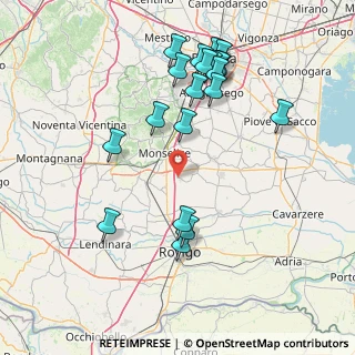 Mappa Via Finco Don A., 35020 Pozzonovo PD, Italia (16.7105)