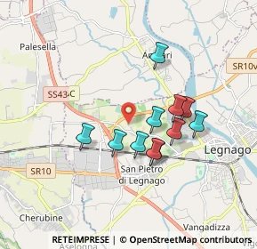 Mappa Via Interna, 37045 Legnago VR, Italia (1.42455)