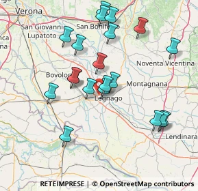 Mappa Via Interna, 37045 Legnago VR, Italia (14.912)