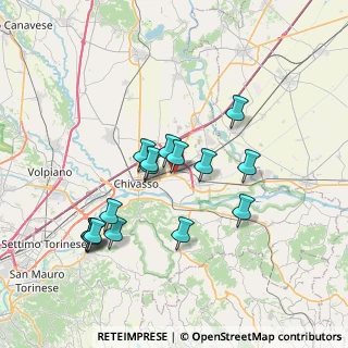 Mappa Via S. Tommaso, 10034 Chivasso TO, Italia (6.82188)