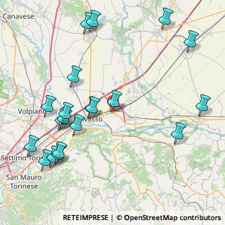 Mappa Via S. Tommaso, 10034 Chivasso TO, Italia (10.0855)