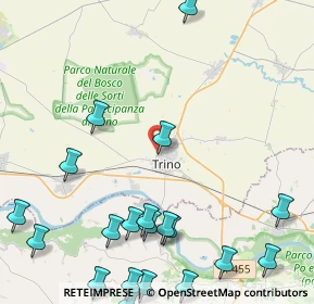 Mappa Via Fratelli Pretti, 13039 Trino VC, Italia (6.071)