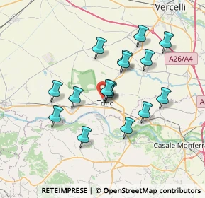 Mappa Via Fratelli Pretti, 13039 Trino VC, Italia (6.17688)