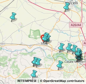 Mappa Via Fratelli Pretti, 13039 Trino VC, Italia (10.4445)