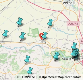Mappa Via Fratelli Pretti, 13039 Trino VC, Italia (11.233)