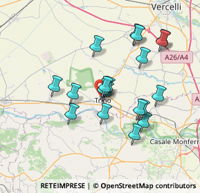 Mappa Via Fratelli Pretti, 13039 Trino VC, Italia (6.43842)