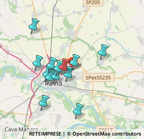 Mappa Via Giovanni Tavazzani, 27100 Pavia PV, Italia (3.08846)
