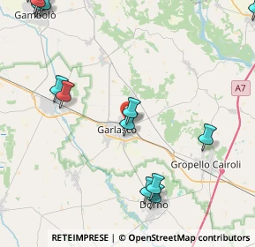 Mappa Via Pagliazzo, 27026 Garlasco PV, Italia (6.01429)