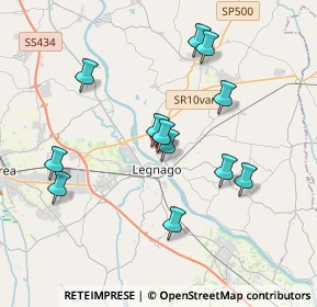 Mappa Via Visconti Caterina, 37045 Legnago VR, Italia (3.55917)
