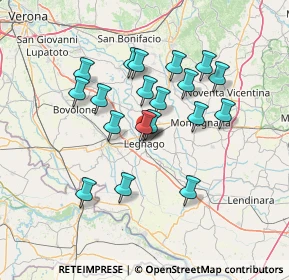 Mappa Via Visconti Caterina, 37045 Legnago VR, Italia (11.702)