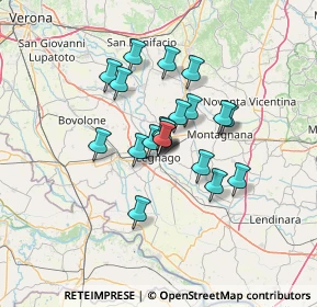 Mappa Via Visconti Caterina, 37045 Legnago VR, Italia (9.512)