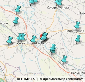 Mappa Via Visconti Caterina, 37045 Legnago VR, Italia (8.856)