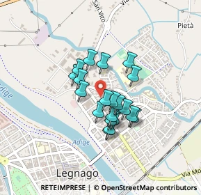 Mappa Via Fratelli Cairoli, 37045 Legnago VR, Italia (0.297)