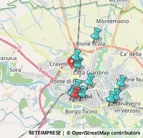 Mappa Via Forlanini, 27100 Pavia PV, Italia (1.75455)