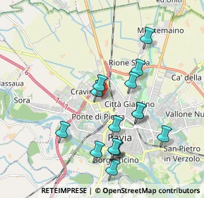 Mappa Via Forlanini, 27100 Pavia PV, Italia (1.88733)